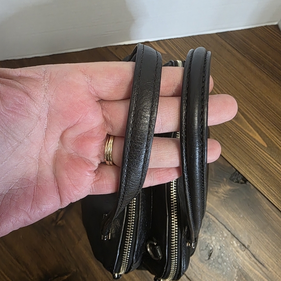 Coach Madison Georgie Satchel in black leather - Picture 7 of 15